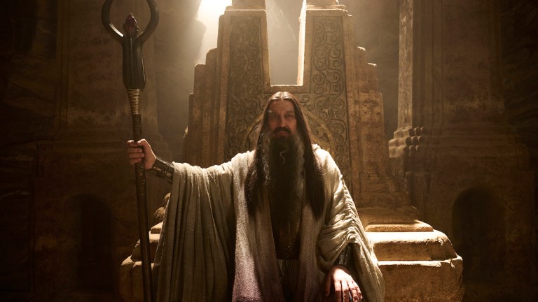 Ciarán Hinds as the "Dark Wizard" in The Rings of Power