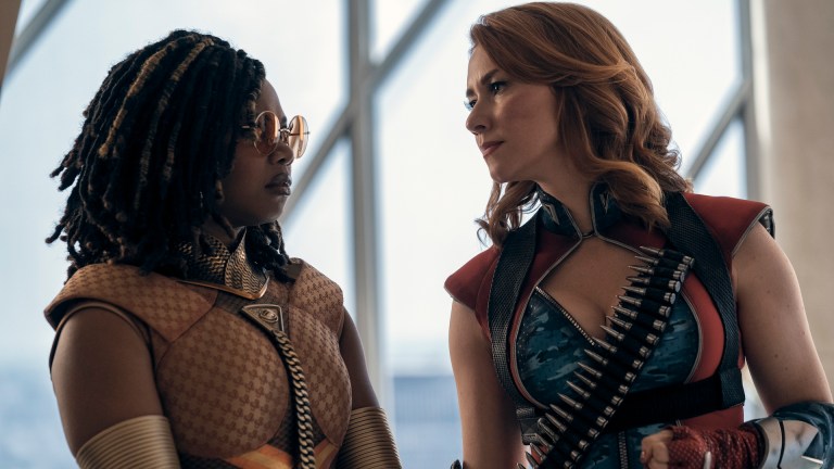 Sister Sage (Susan Heyward) and Firecracker (Valorie Curry) in The Boys season 4.